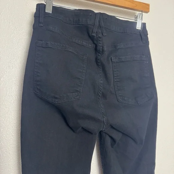 Good American Good Waist Laced Side Black Skinny Denim - Picture 4 of 8